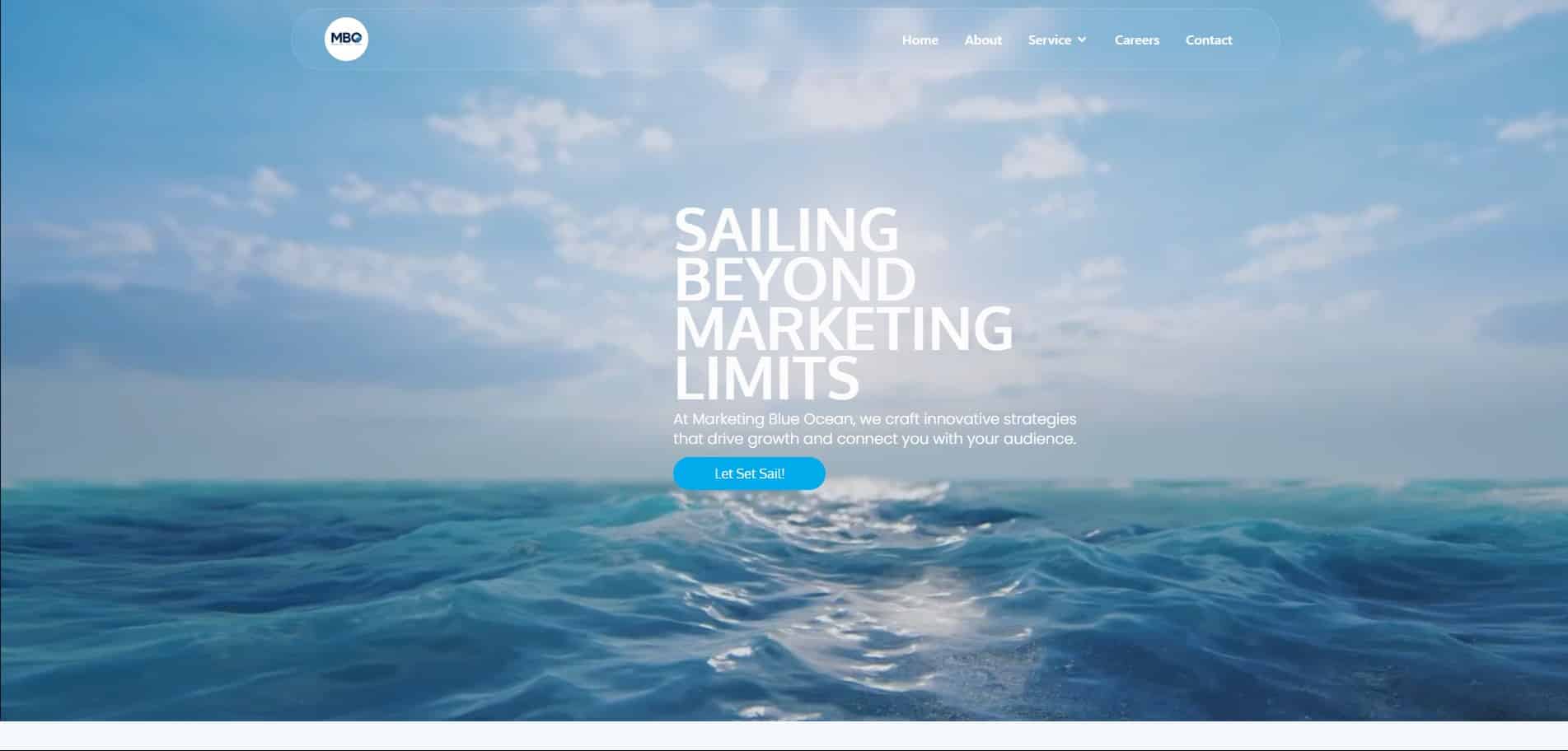 Website developed for digital marketing agency